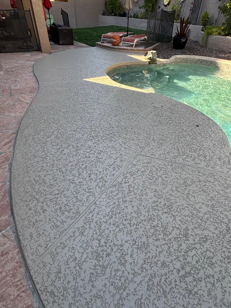 Freshly plastered pool shell before filling